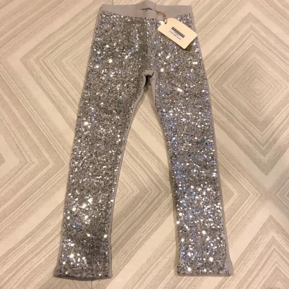 Mia Joy Juno Sequins Silver Leggings